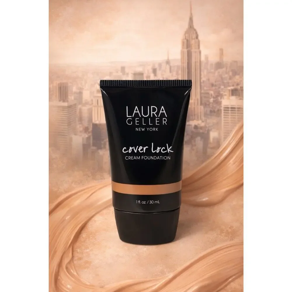 Laura Geller Cover Lock Cream Foundation Deep Full Coverage Matte Long Wear